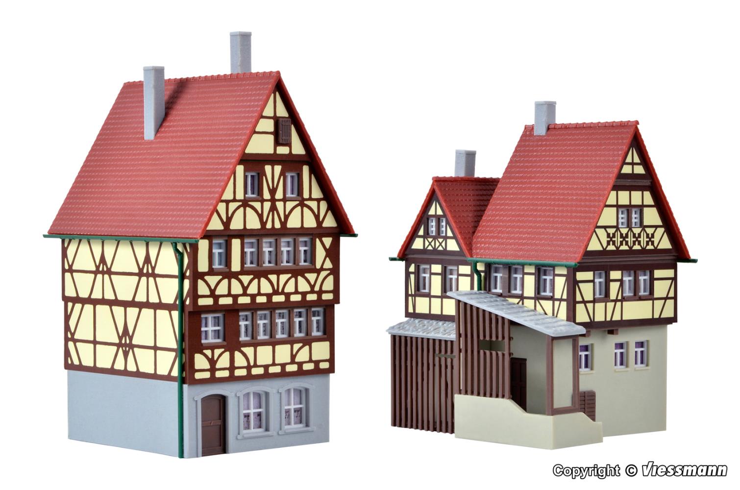 Kibri 37100 Fachwerkhaus und Torhaus 1:160 Spur N Bausatz Neu