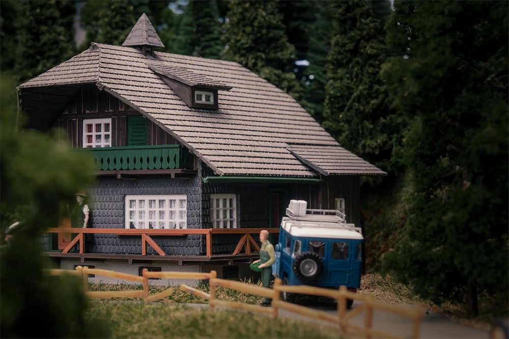 Faller 130010 Jubiläumsmodell Schwarzwaldhaus mit Figur Spur H0