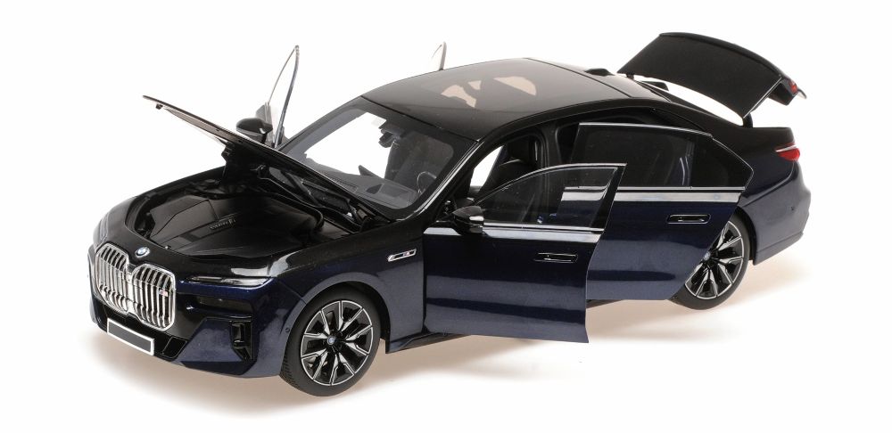 Minichamps 110023701 BMW i7 M70 (G70) 2024 BLUE/BLACK METALLIC 1:18