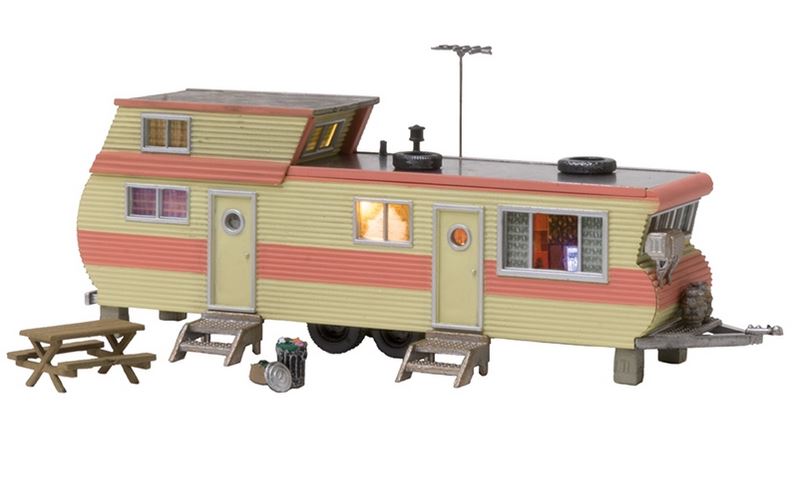 Woodland Scenics BR5061 Double Decker Trailer Wohnwagen Spur H0 Fertigmodell
