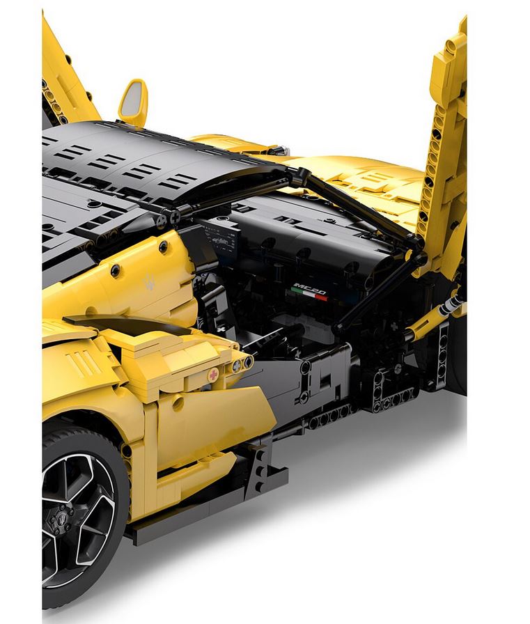 Jamara 402821 Maserati MC20 gelb Bricks 1:8 Bausatz Neu OVP