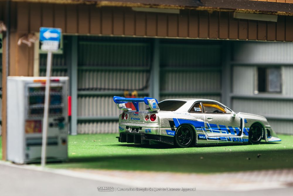 Tarmac Works T64-104-MG 1:64 NISSAN SKYLINE GTR (ER34) LB SUPER SILHOUETTE MGMINI