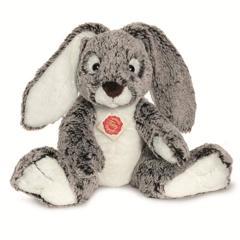 Teddy Hermann 938460 Schlenkerhase grau 28 cm Stoff/Plüsch/Kuscheltier NEU