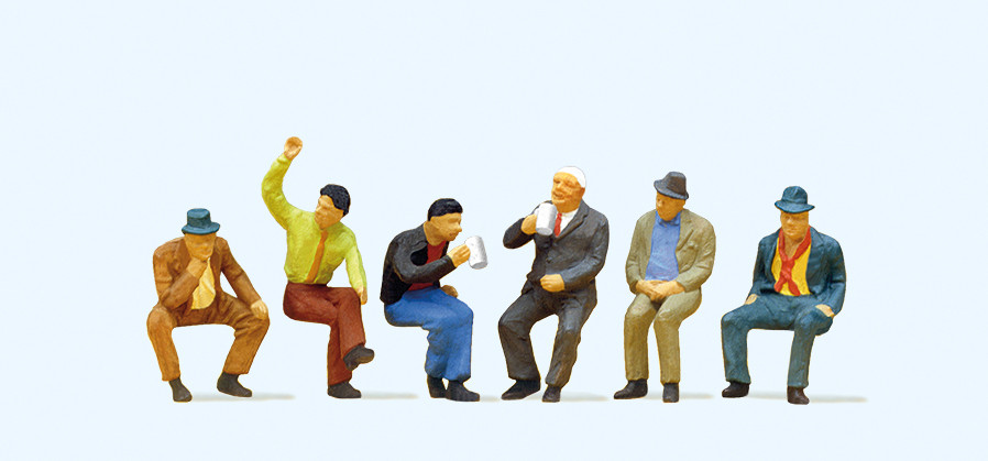 Preiser 10097 Sitzende Personen 1:87 Spur H0 Neu OVP Figuren