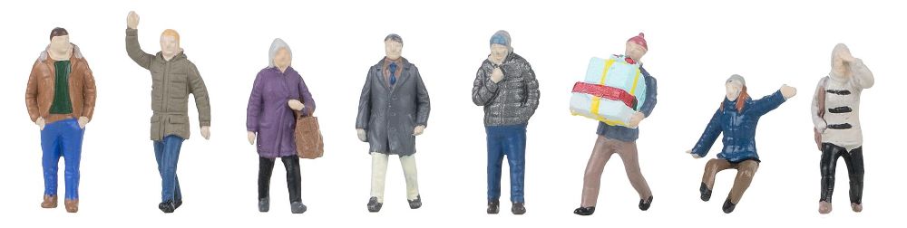 Faller 151711 Passanten im Winter 1:87 Spur H0 Neu OVP Figuren
