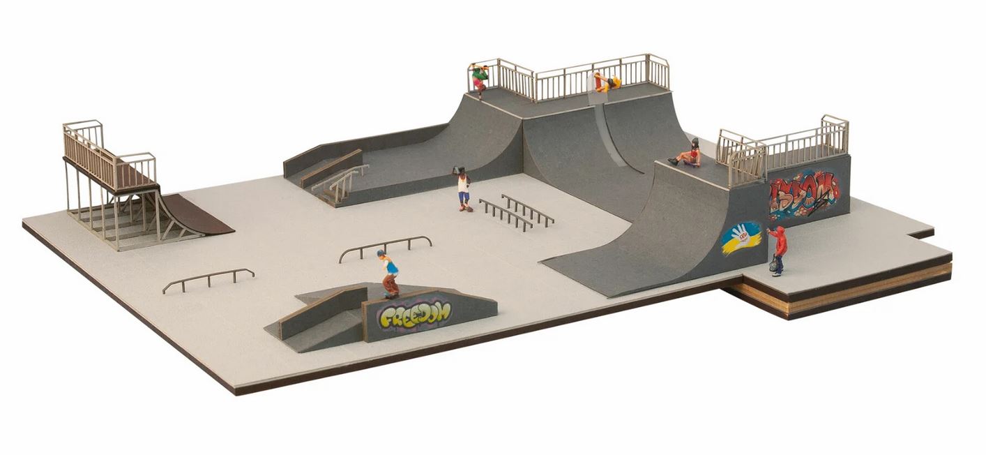 Noch 66834 micro-motion Skatepark 1:87 Spur H0 Bausatz Neu OVP