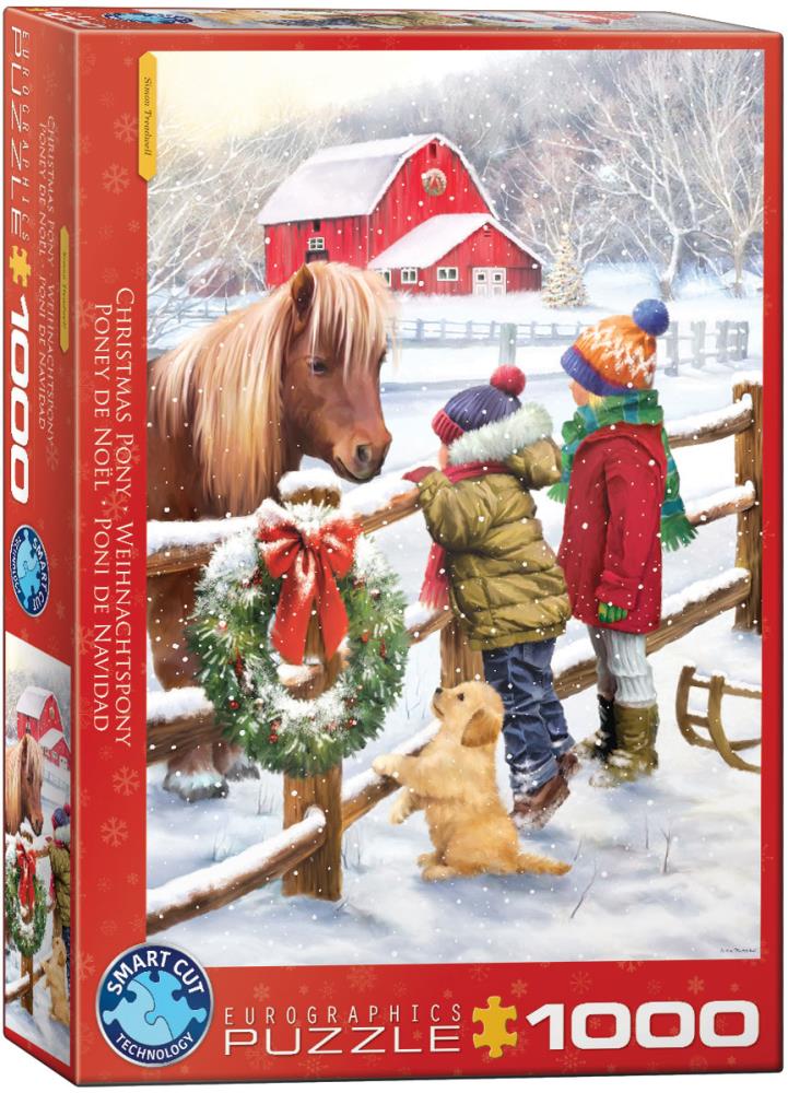 EUROGRAPHICS 6000-5638 Weihnachtspony 1000 Teile Puzzle Neu OVP