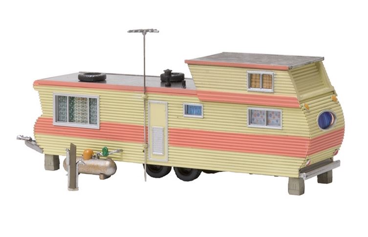 Woodland Scenics BR5061 Double Decker Trailer Wohnwagen Spur H0 Fertigmodell