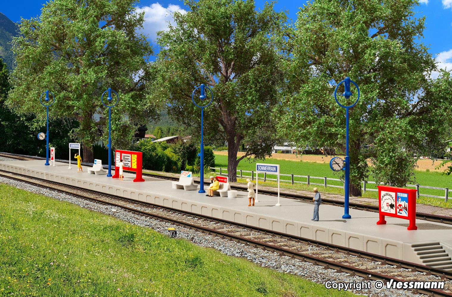Kibri 37752 Bahnsteig Sommerrain 1:160 Spur N Bausatz Neu OVP