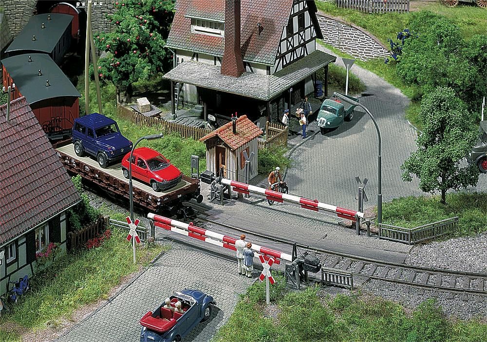 Faller 120172 Beschrankter Bahnübergang 1:87 Spur H0 Bausatz Neu OVP