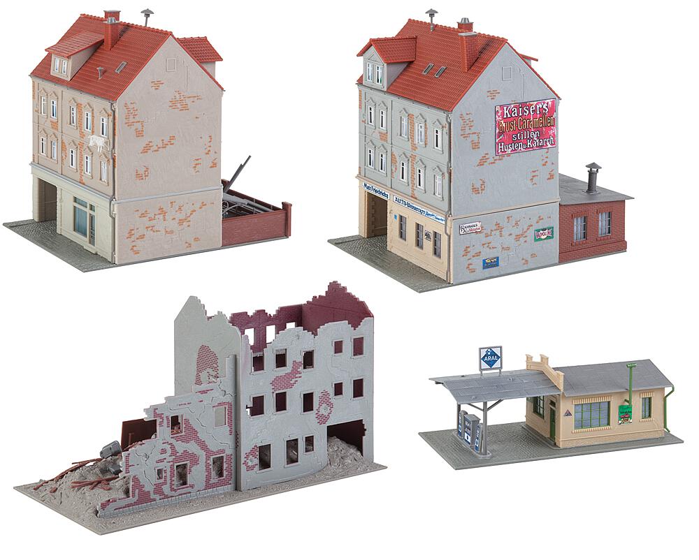 Faller 191772 Gebäude-Set 50er Jahre - 1:87 Spur H0 - Bausatz - Neu