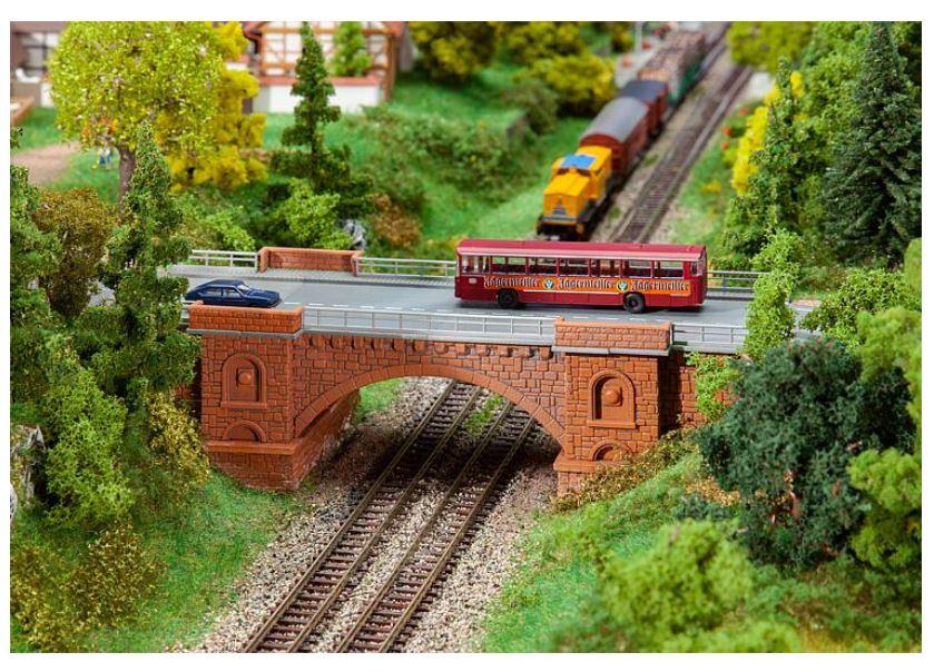 Faller 222572 Eisenbahn-/Straßenbrücke - 1:160 Spur N - Bausatz - Neu
