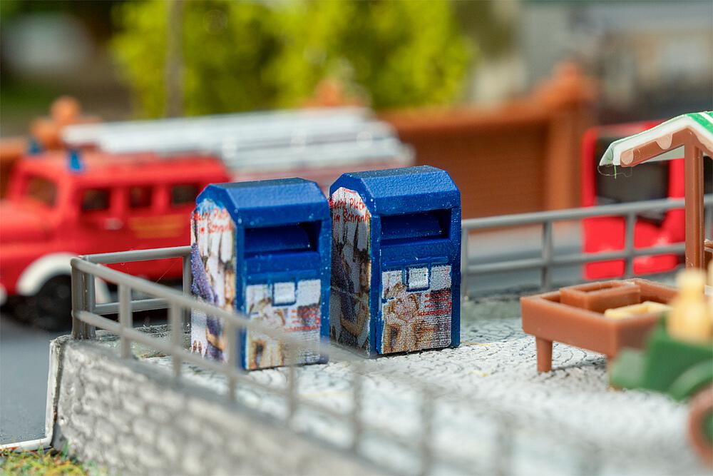 Faller 272927 2 Altkleidercontainer Spur N 1:160