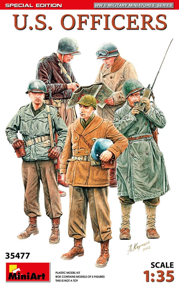 MiniArt 35477 U.S. Offiziere Sonderausgabe 1:35 Bausatz Neu OVP