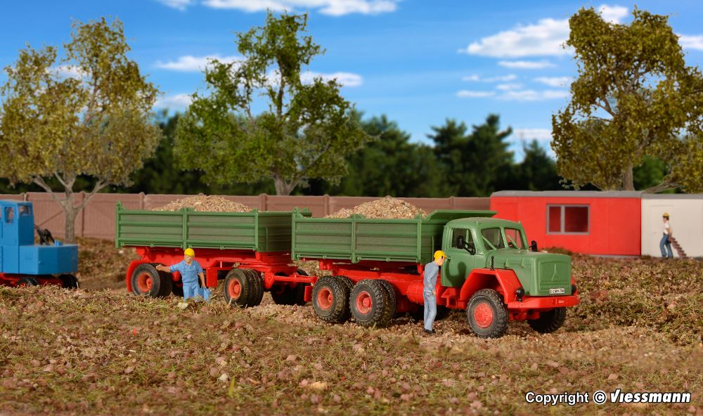 Kibri 14063 MAGIRUS DEUTZ 230 D 26 AK m. Kippanhänger 1:87