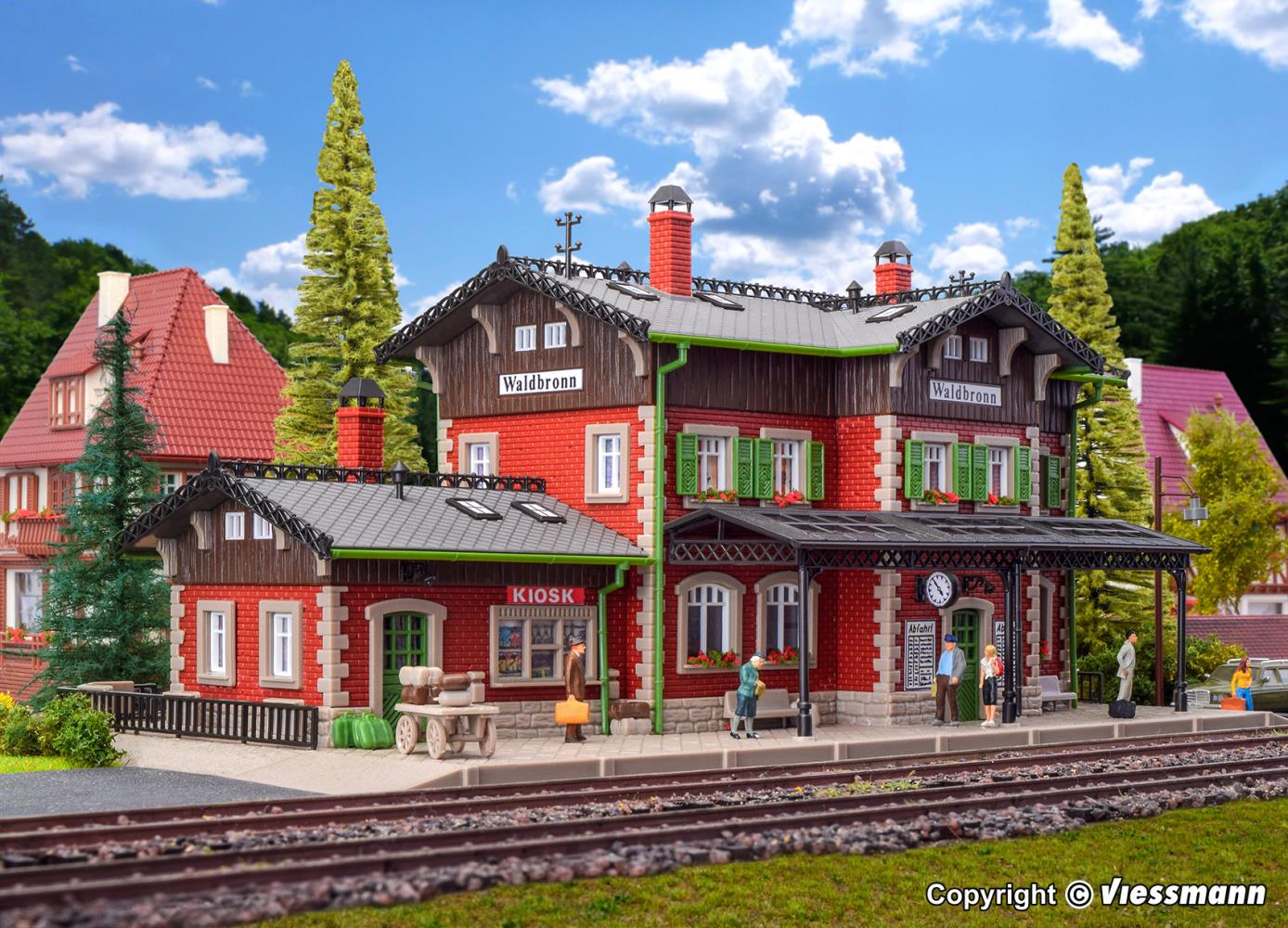 Vollmer 43505 Bahnhof Waldbronn 1:87 Spur H0 Bausatz Neu OVP