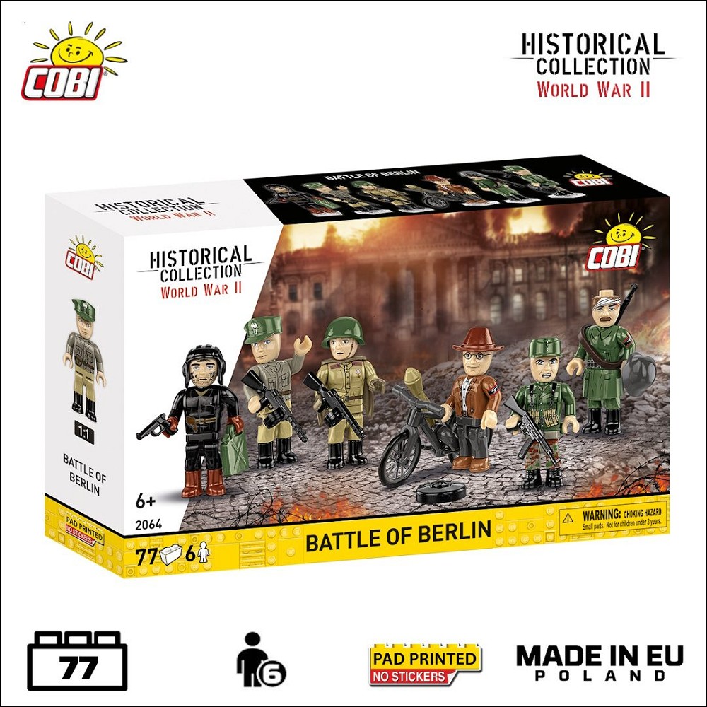 Cobi 2064 BATTLE OF BERLIN 77 PCS HC WWII