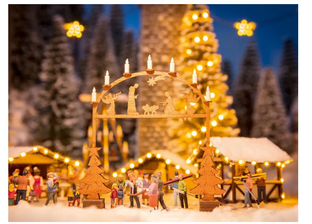 Noch 14681 Weihnachtsmarkt-Eingangsbogen 1:160 Spur N Neu