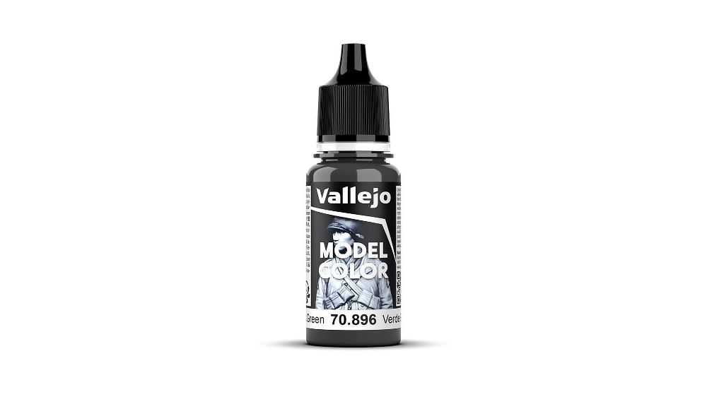 Vallejo 70896 Deutsche Tarnung, Schwarzgrün, matt, 18 ml Model Color