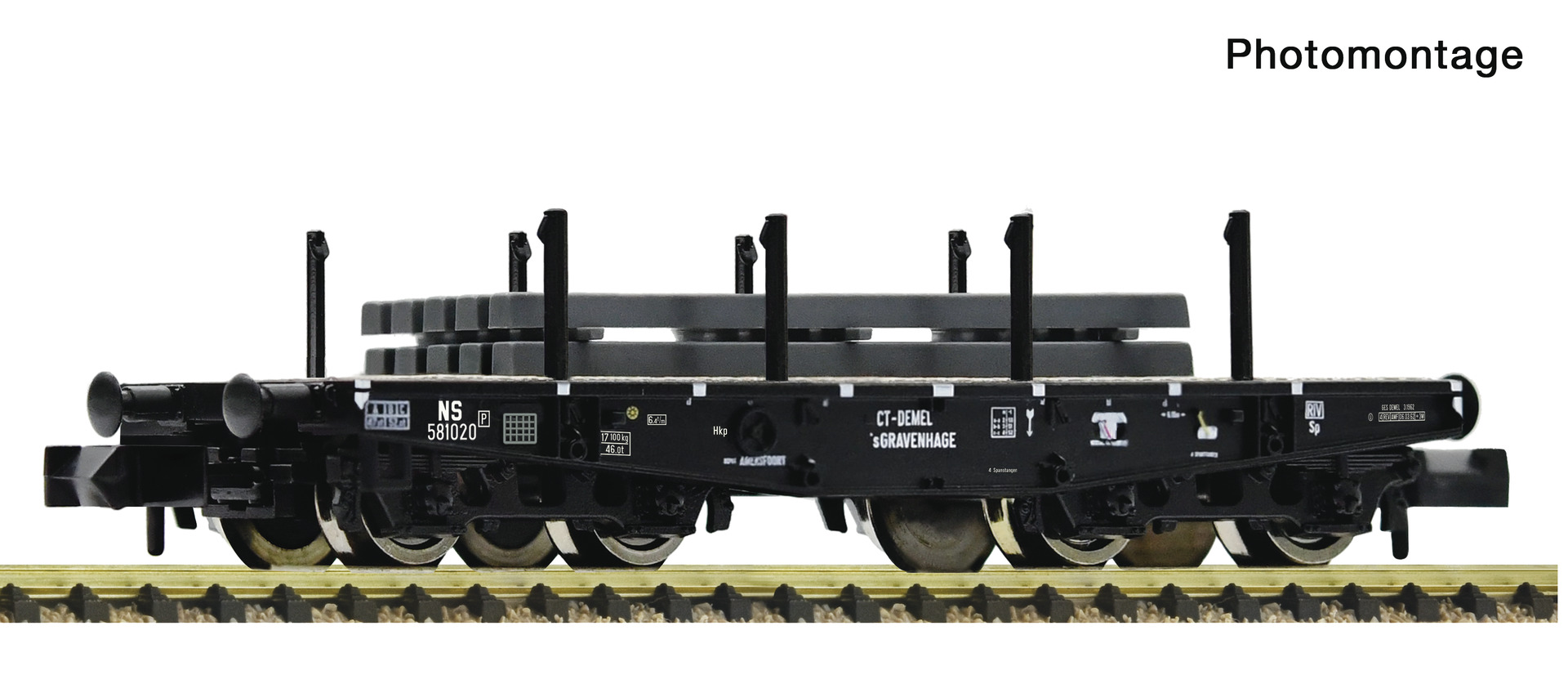 Fleischmann 6660162 Schwerlast-Flachwagen
