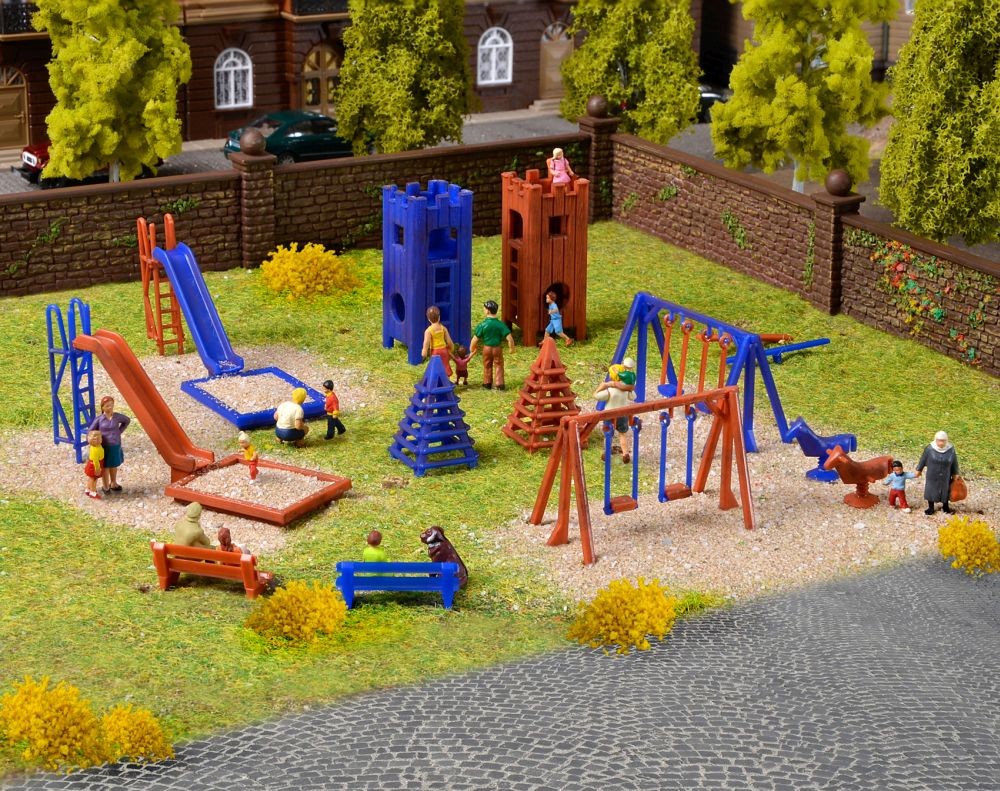 Vollmer 43665 H0 Deko-Set Kinderspielplatz