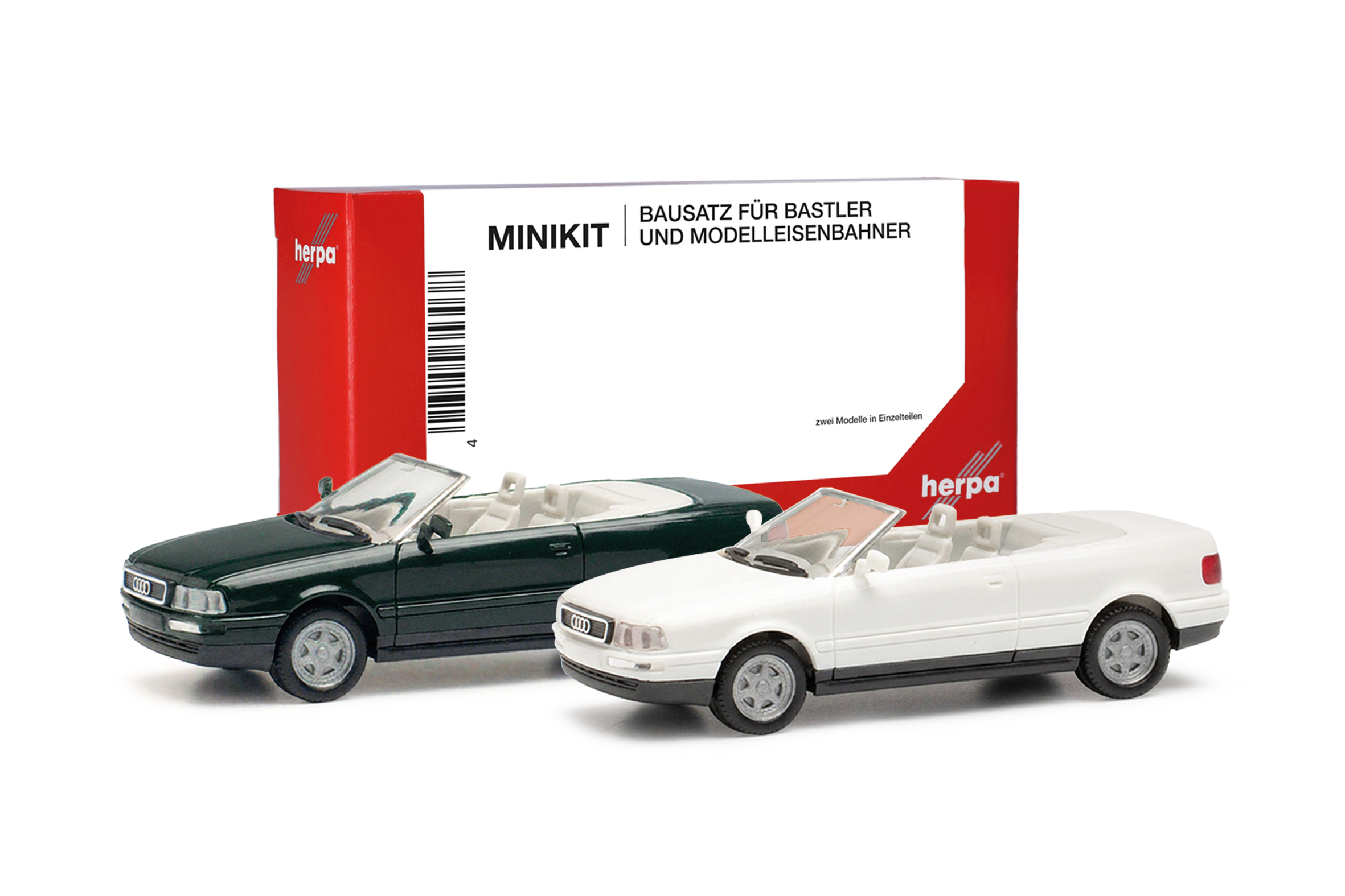 Herpa 012287-007 MiKi Audi Cabrio, mintgr. weiß