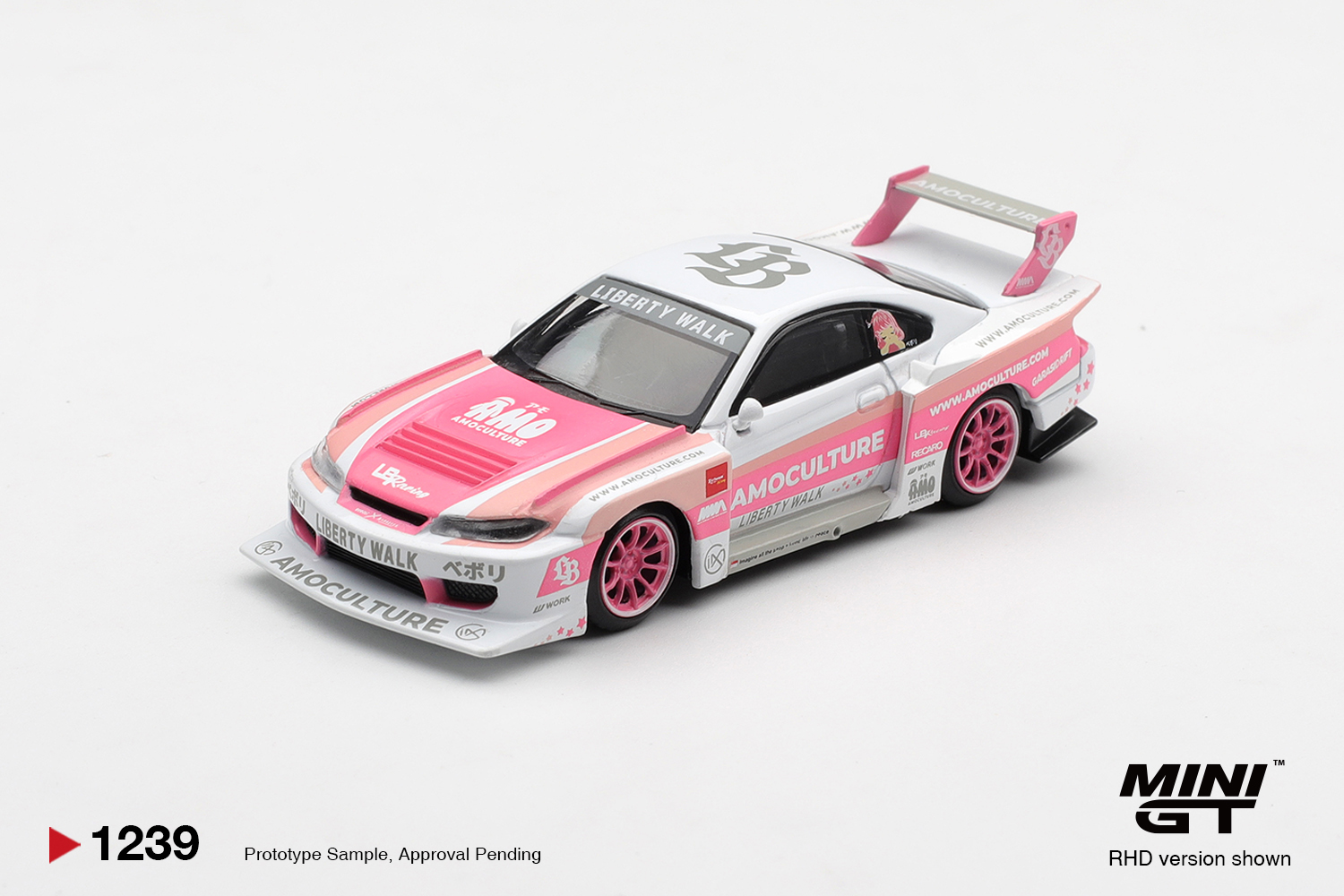 Mini GT 1239 Nissan SILVIA (S15) LB-Super Silhouette 1:64 NEU OVP