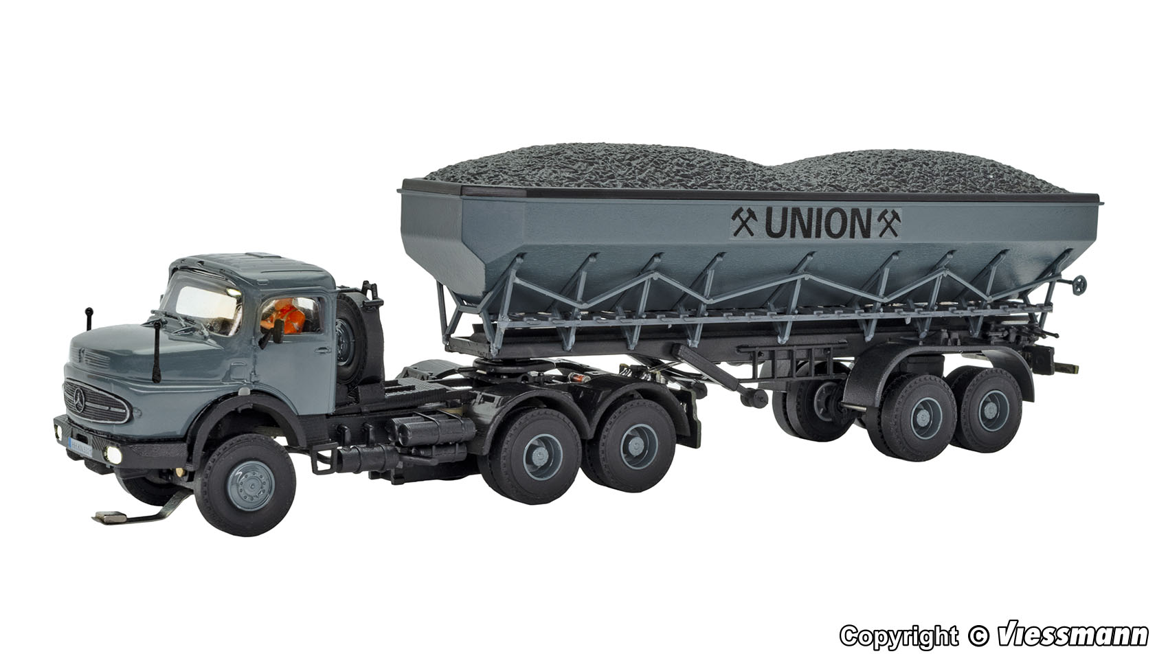 Viessmann 8035 MB Rundhauber 3-achs Kohlenkuli UNION 1:87 Spur H0