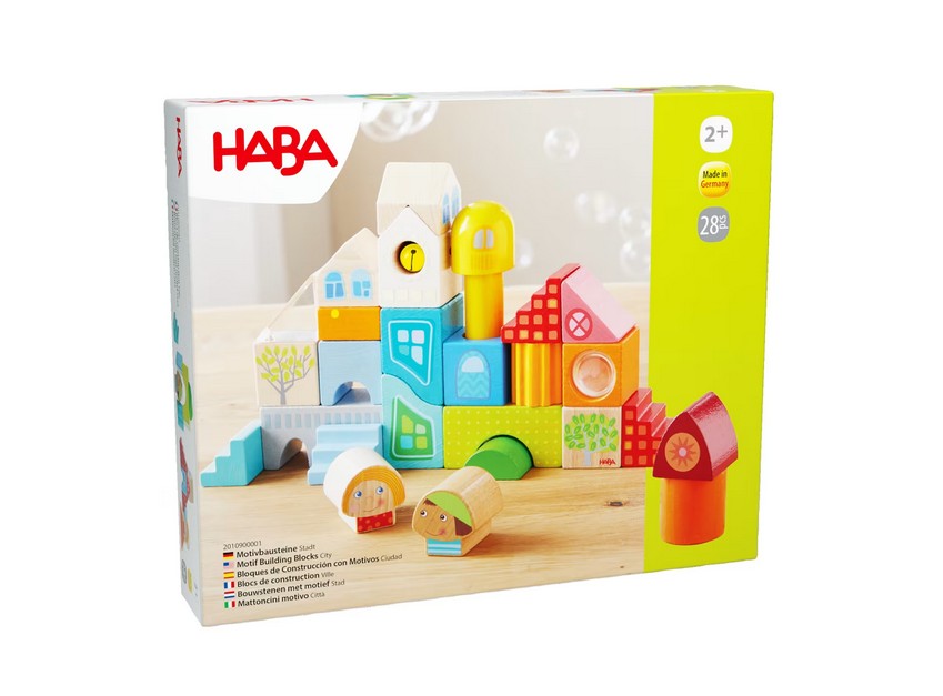 HABA 2010900001 Motivbausteine Stadt - 28 Bausteine NEU OVP