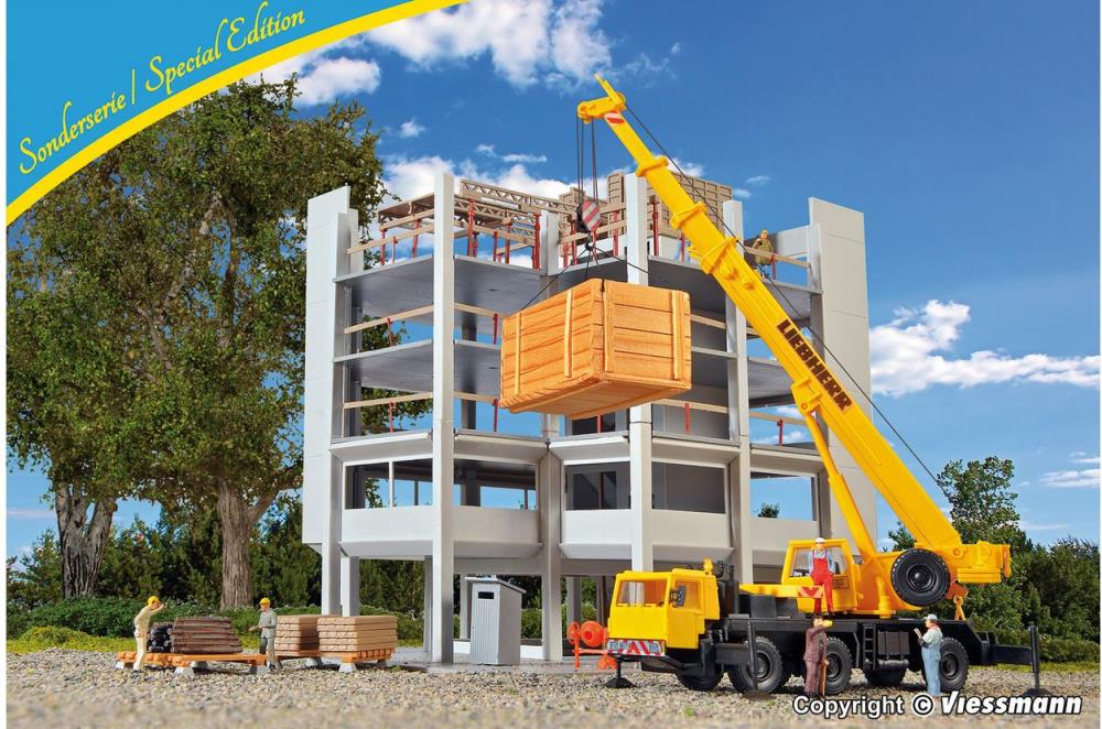 Kibri 12503 LIEBHERR Mobilkran LTM 1050/3, gelb - Spur H0 - Neu