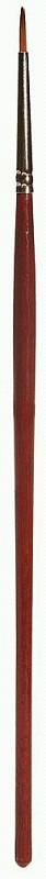 Faller 172105 Rundpinsel mit brauner Spitze, synthetisch, Größe 1