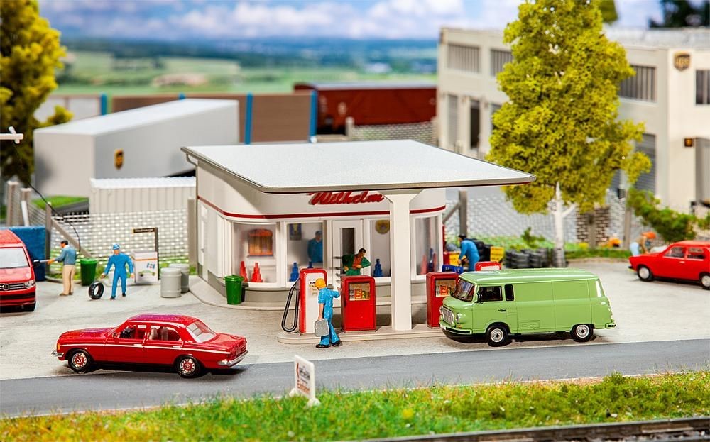 Faller 130590 Tankstelle 50er Jahre 1:87 Spur H0 Bausatz Neu OVP