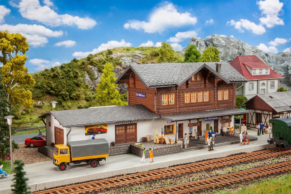 Faller 191730 Bahnhof St. Niklaus 1:87 Spur H0 Bausatz NEU OVP