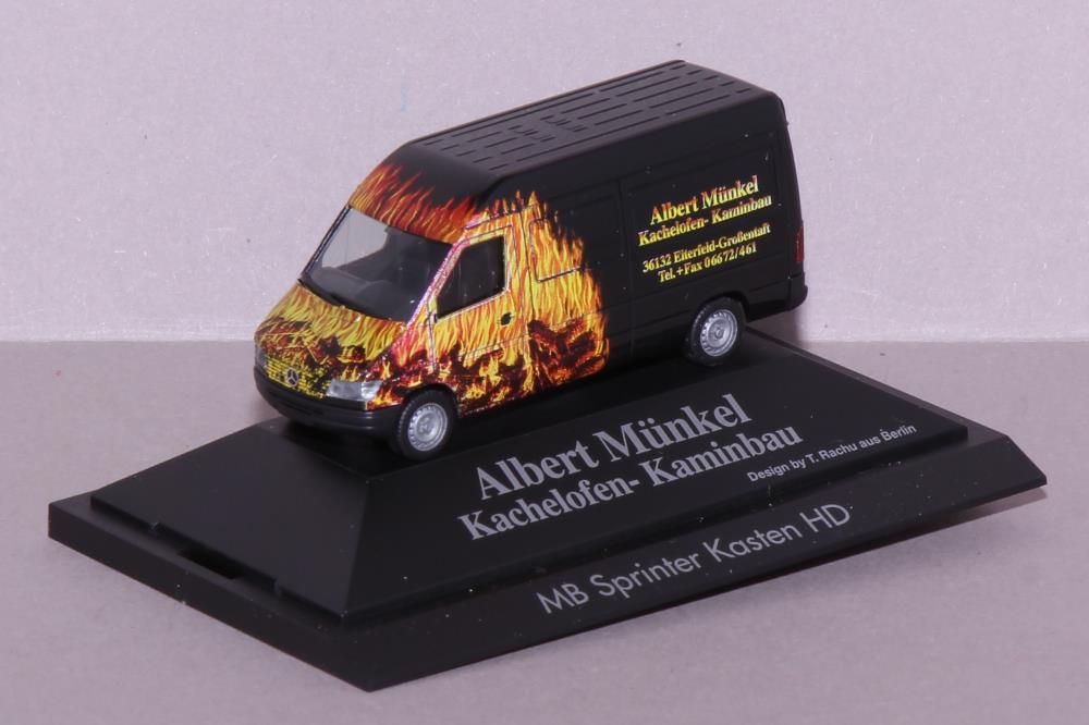 Herpa 188746 Mercedes Benz Sprinter Kasten HD, Albert Münkel, 1:87