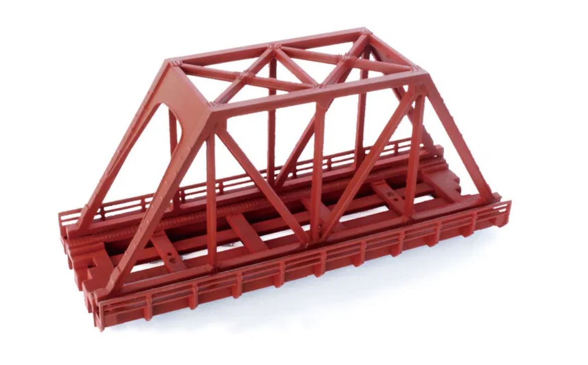 Rokuhan R088 Kastenbrücke rot 110 mm ohne Gleis 1:220 Spur Z Neu