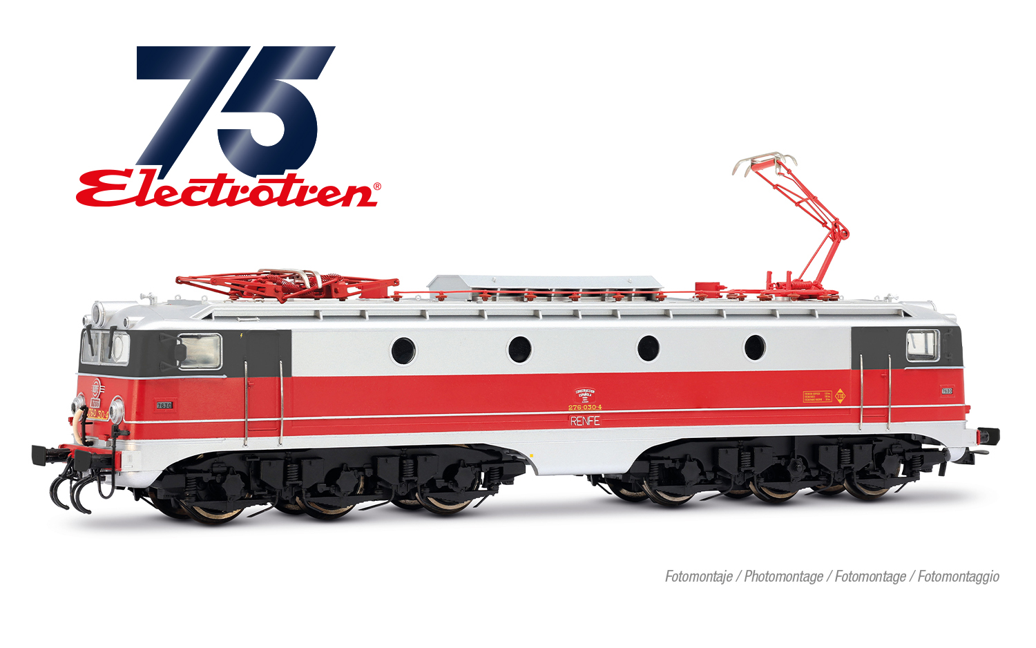 Electrotren HE2042 RENFE, sechsachs. Elektrolokomotive 276-030, mit zwei unters