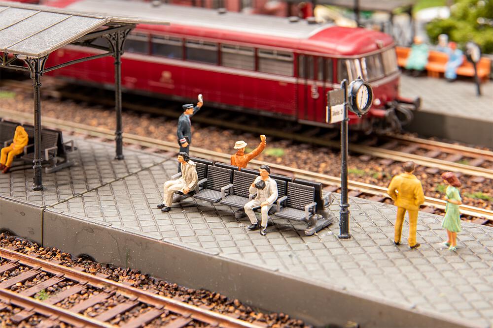 Faller 180867 2 Bahnsteigbänke 1:87 Spur H0 Neu OVP