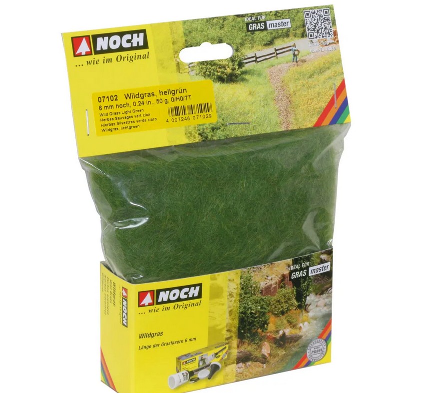 Noch 07102 Wildgras hellgrün 6 mm 50 g Beutel NEU OVP