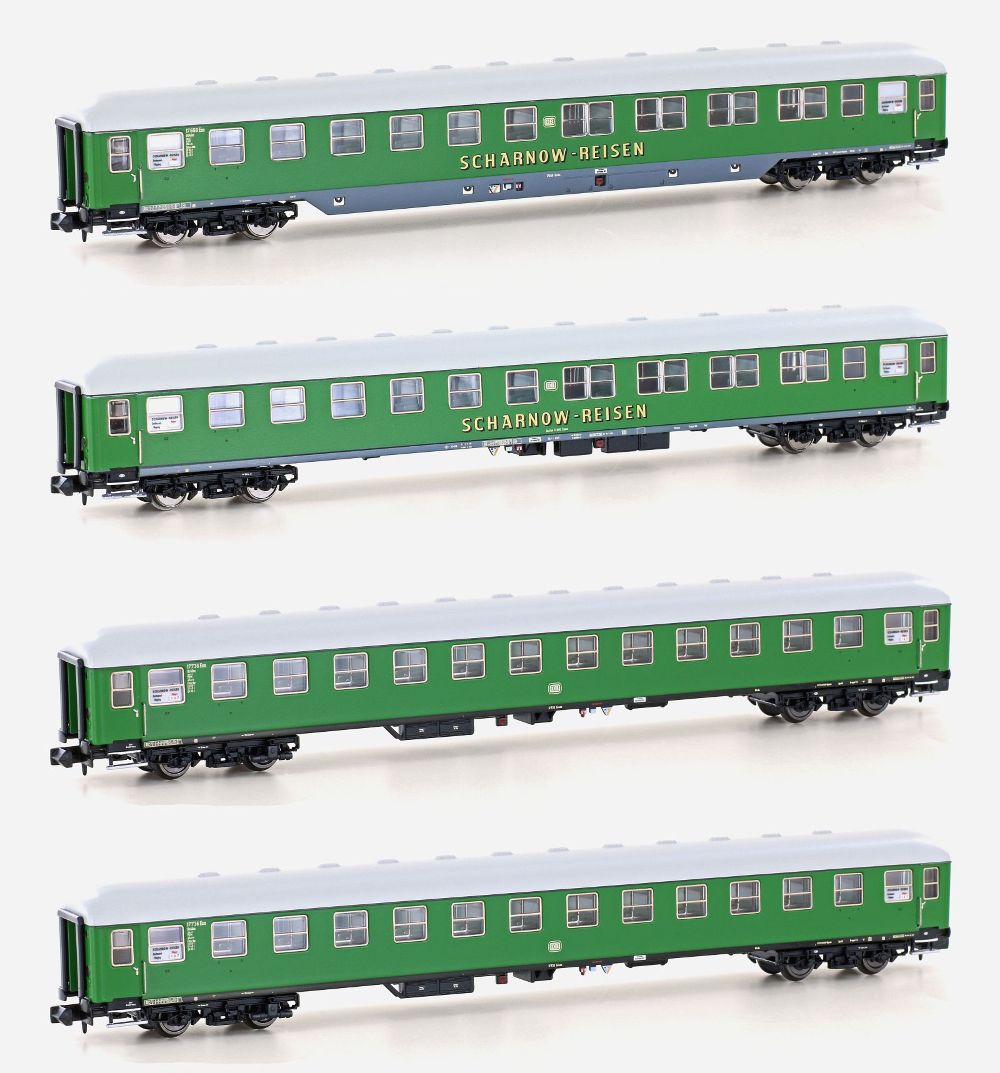 Hobbytrain H22202 4er Set Liegewgn DB/SCHARNOW Ep.IIIb Set 1 Spur N