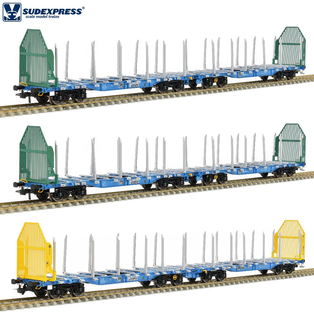 Sudexpress S4657002 3-tlg Innofreight Sggmrrs 90' Set 1:87 Spur H0 DC NEU