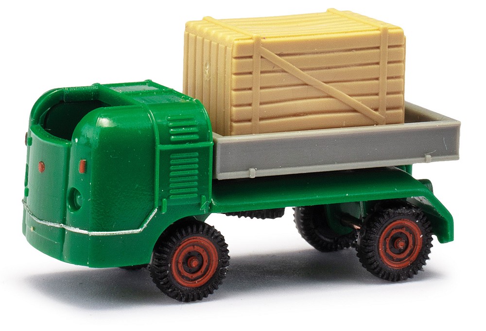 Harold Mehlhose 211003211 Multicar M21 Holzkiste Grün - 1:160 - Neu - OVP
