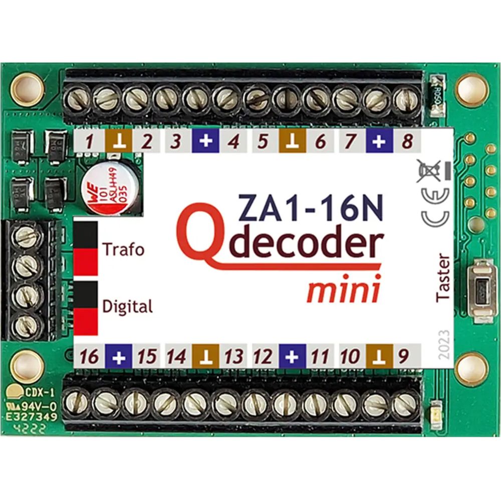 Qdecoder Magnetweichendecoder ZA1-16N mini - QD211