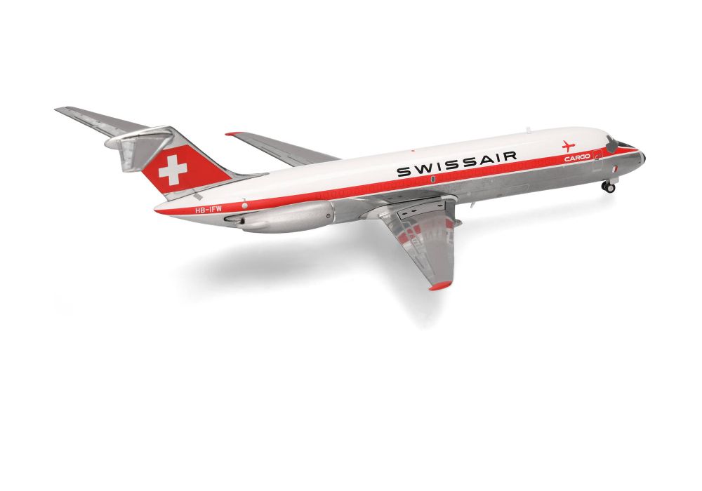 Herpa 573344 Swissair Douglas DC-9-30F  HB-IFW Payerne 1:200
