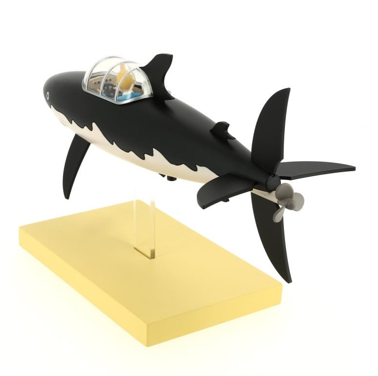 Tim & Struppi TINTIN 46402 Haifisch-U-Boot - Icons 26,5 cm x 15,2 cm NEU OVP