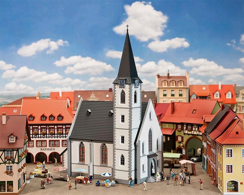 Faller 130490 Kleinstadtkirche 1:87 Spur H0 Bausatz Neu OVP