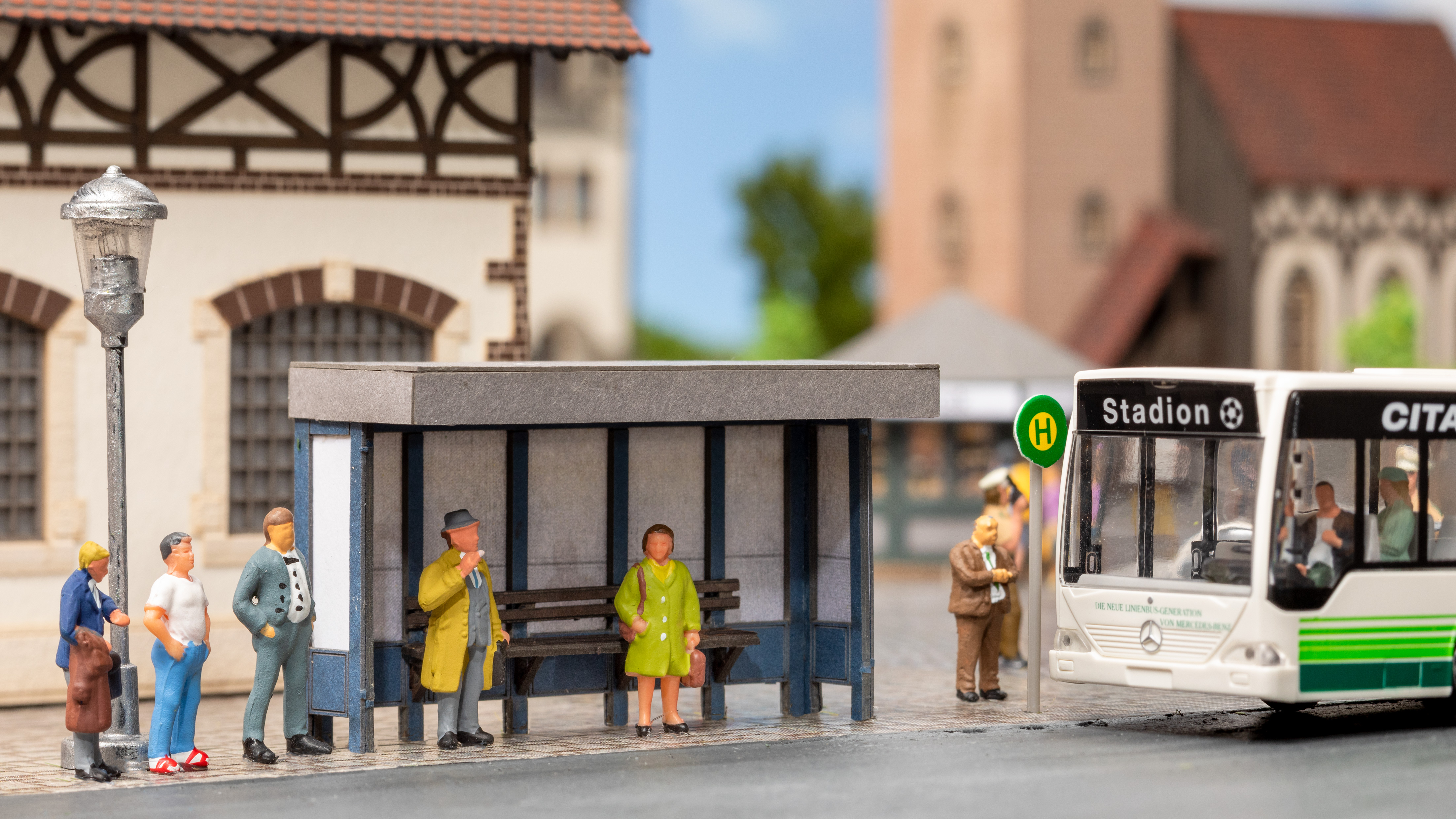 Noch 14390 Bushaltestellte 1:87 Spur H0 Laser-Cut minis Neu OVP