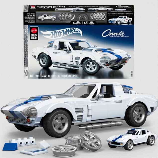 Mattel JGR31 Brick Shop Hot Wheels Custom Corvette Grand Sport 1:16