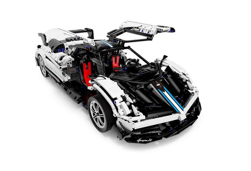 Jamara 402825 Pagani Huayra BC weiss Bricks 1:8 Bausatz Neu OVP