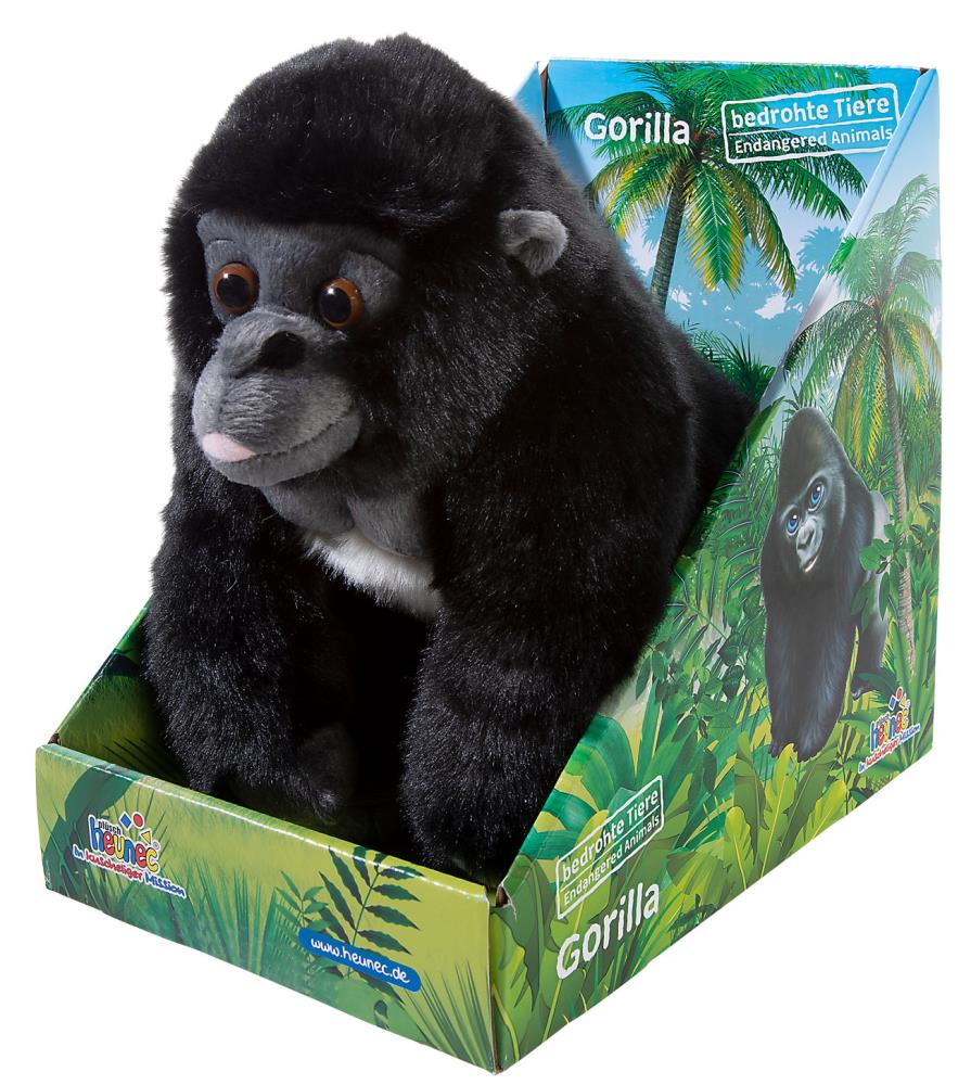 Heunec 289277 Bedrohte Tiere Gorilla 26 cm Plüsch/Stoff/Kuscheltier