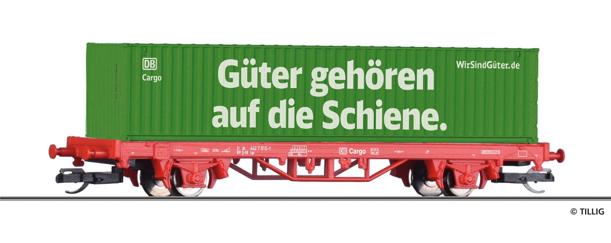 Tillig 17487 START-Containertragwagen Lgs der DB AG